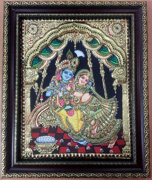 Radha Krishna Tanjore Paintings