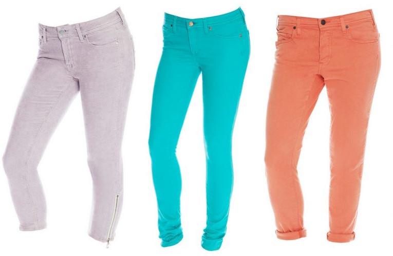 ladies colored pants
