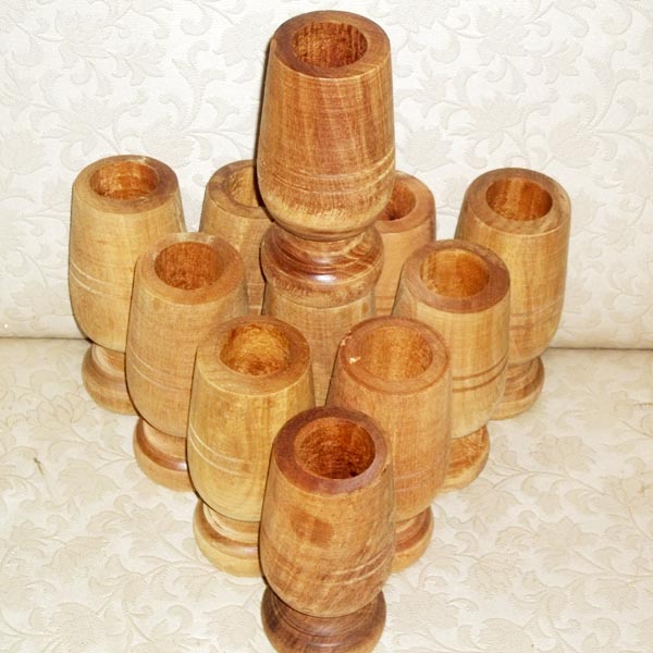 Wooden Polished Plain Vijaysar Wood Tumbler, Feature : Attractive Look, Eco-Friendly