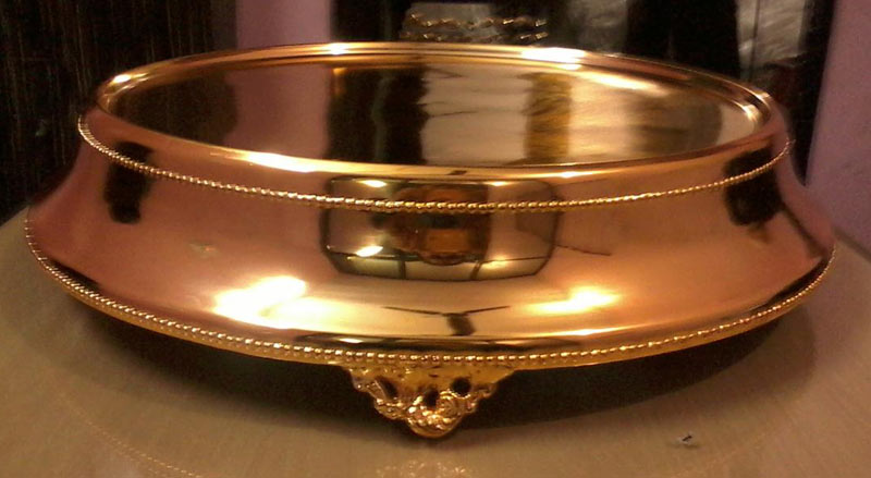 Bespoke Home - Brass Cake Plate