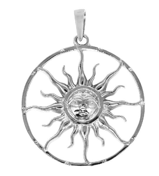 925 Sterling Silver Sun Jewellery Pendant