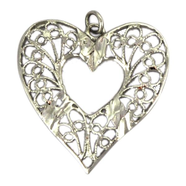Heart Shape Looking 925 Silver Jewelry Pendant