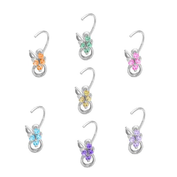 Pack Of 7 Nose Pin with 925 Sterling Silver