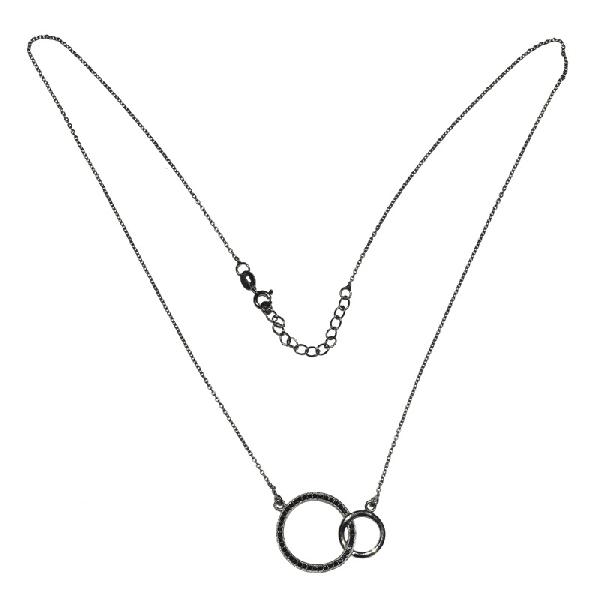 White Topaz 925 Silver Love Necklace