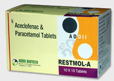 Aceclofenac Tablets, Paracetamol Tablets
