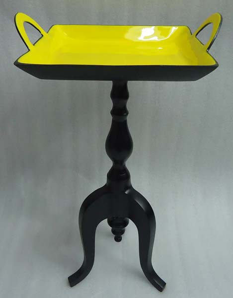 Square Tray Table with Enamel Top