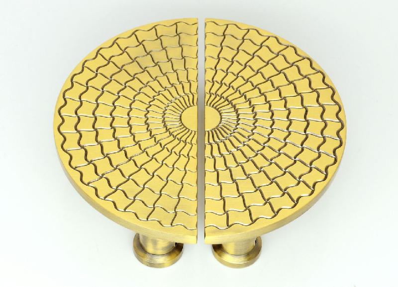 Brass Designer Half Round Pull Handle