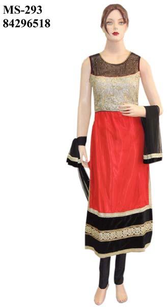 Bollywood Indian Fancy Red Straight Suit