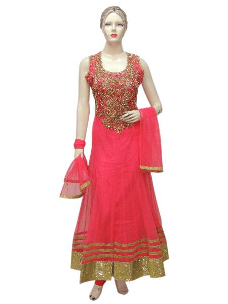 Designer Netted Heavy Long Anarkali Suit