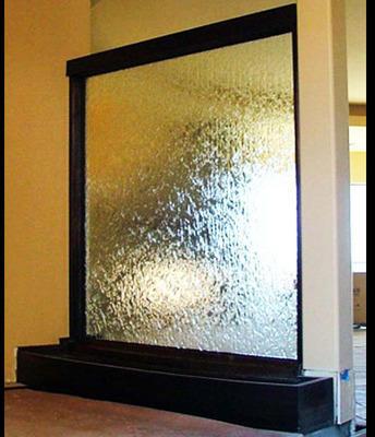 Glass Water Wall Indoor Fountain