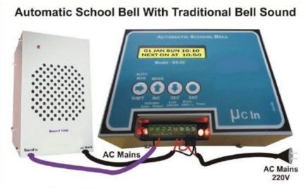 Automatic School Bell Controller With Traditional Sound Using Sound