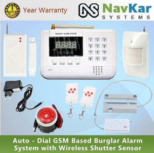 Wireless Burglar Alarm System with Gsm & Landline Auto Dialer