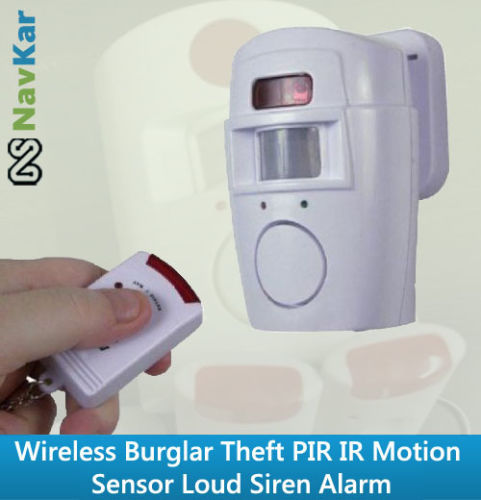 Wireless Burglar Theft Loud Siren Alarm Pir Ir Motion Sensor