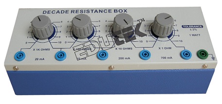 Four Dial Resistance Box