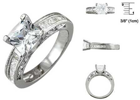 Sterling Silver Wedding Rings-BMJ36