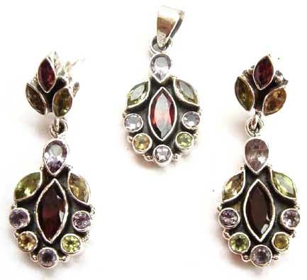 Sterling Silver Pendant Set-BMJ91