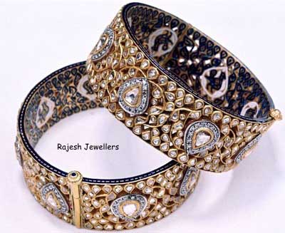 Diamond Polki Bangles