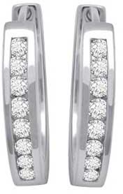 Diamond Earrings : JE-ER-047-W