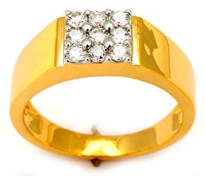 Gents Diamond Rings  : Je-gr-0732 F