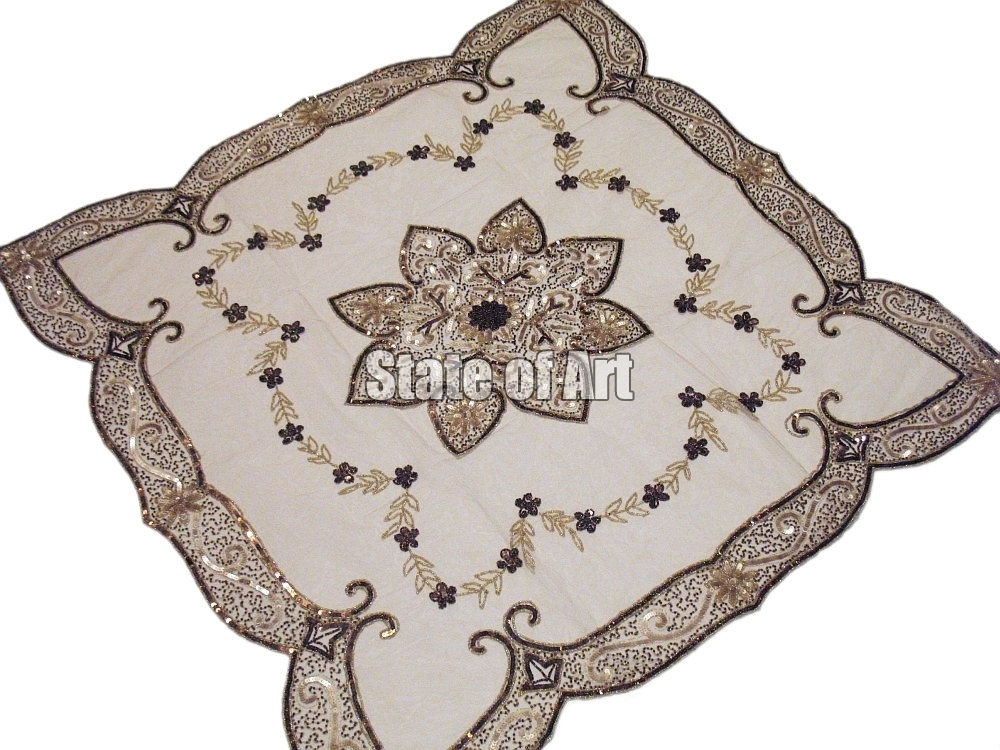 Artistic Embroidered Wedding Table Cover