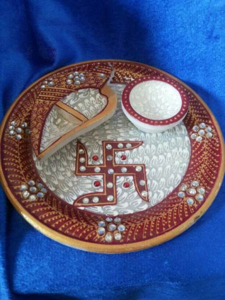 Marble Puja Plate
