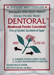 Dentoral Clove Concentrated Mouthwash Powder