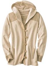 Ladies Hooded Fleece Full Open Jacket