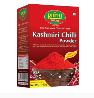Kashmiri Chilli Powder, Size : 100gm - Ruchi Foodline, Cuttack, Odisha