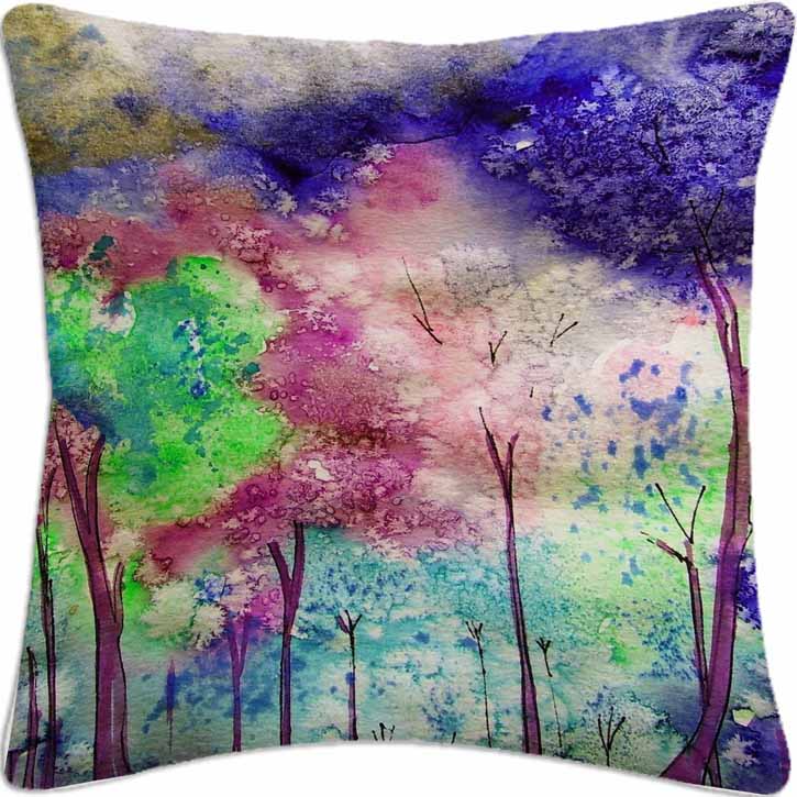 Imagination of Watercolor Digital Cushion Covers