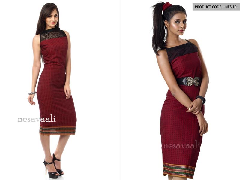 Halter Neck Stand Collar Dress at Best Price in Madurai | November Clothing