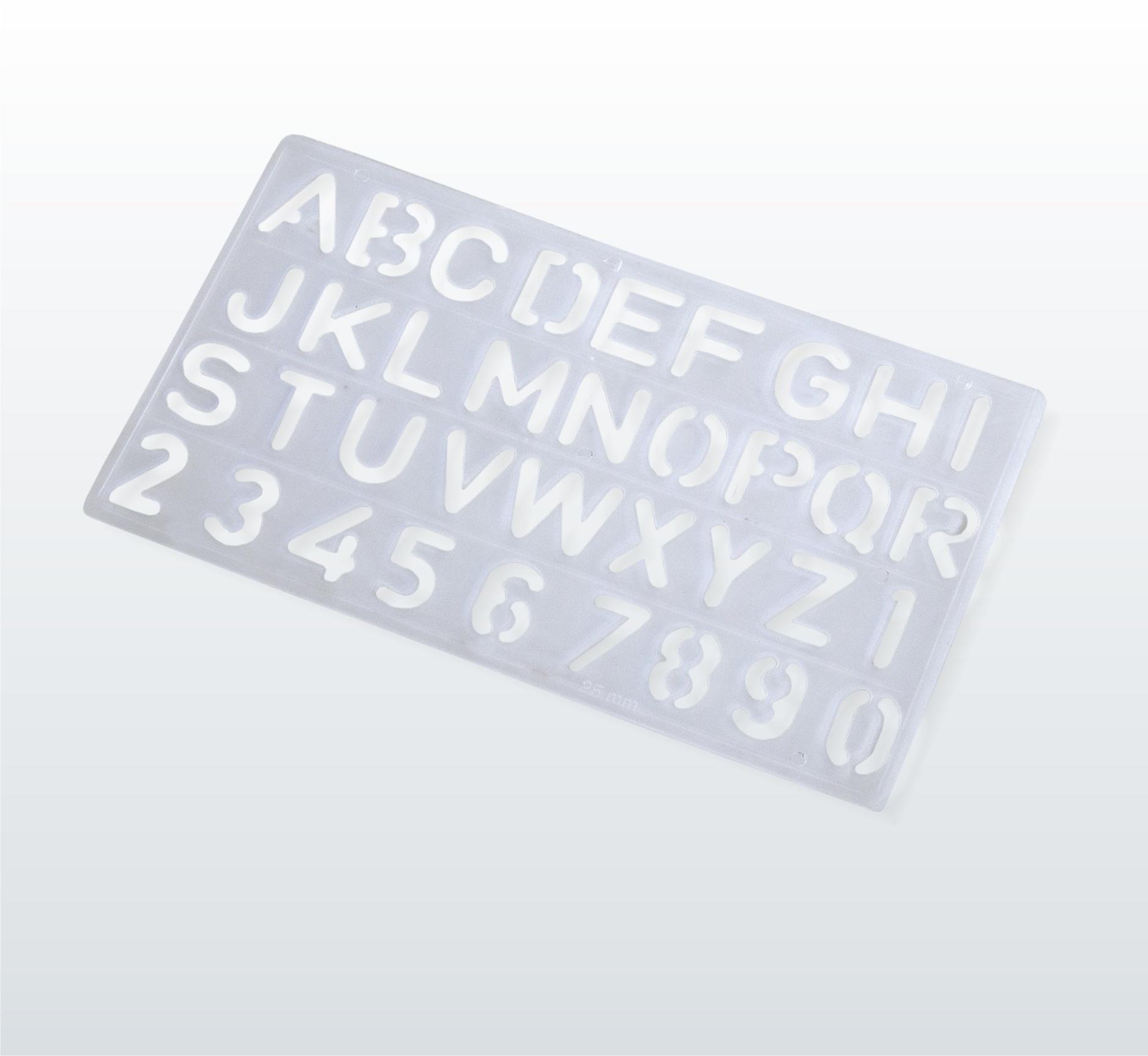  Old English Letter Stencils 10mm, Lettering Stencils