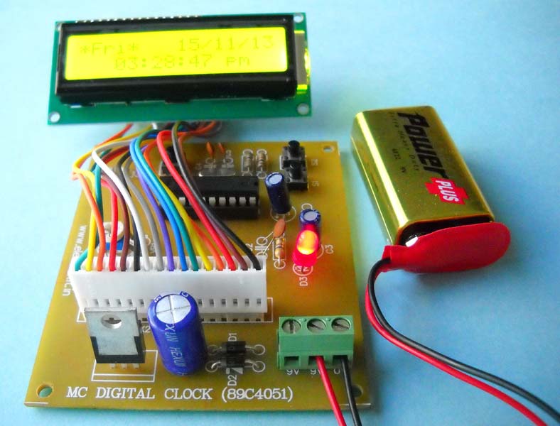 Microcontroller Based Digital LCD Clock, Size : 10x10Inch, 12x12Inch, 4x4Inch, 6x6Inch