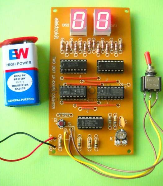 Two Digit Up Down Counter Circuit