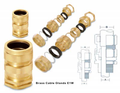 E1W Brass Cable Glands