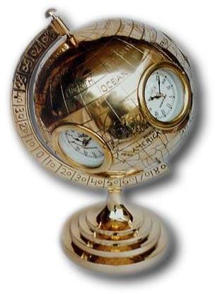 Brass World Globe
