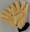 Leather Hand Gloves (3 Finger Heavy Duty Soft,thick Leather)