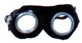 Safety Goggles - Leather Aluminum Ring with cup