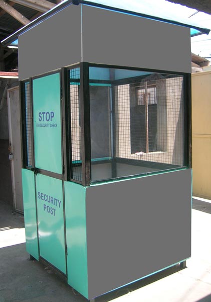 Metal Polished Security Guard Cabin, for Office, Feature : Easily Assembled, Fine Finishing, Good Quality