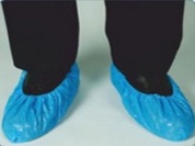 Pe Disposable Shoe Cover, Color : Blue