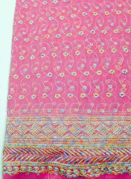 Embroidered Chiffon Fabric