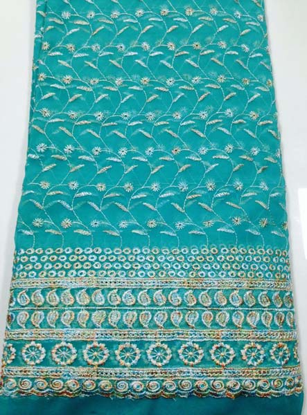 Embroidered Georgette Fabric