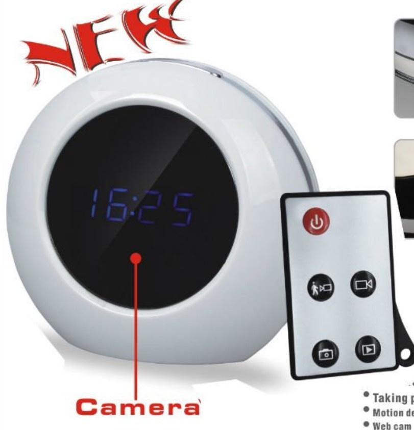 Wireless Clock Spy Camera