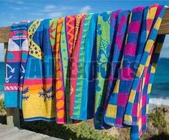 Printed Multiweight Terry Beach Towels, Feature : High Absorbent, Quick-Dry