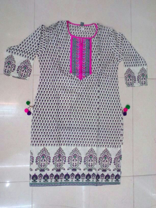 White Royal Kurtis