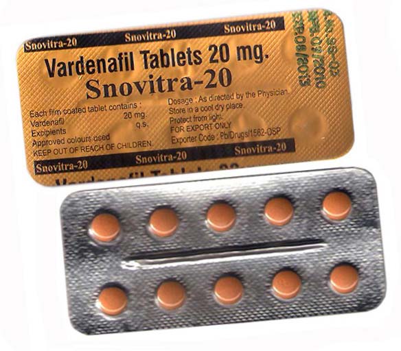 Snovitra 20 Mg Vardenafil Tablet