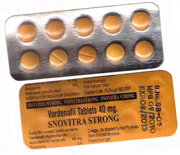 Snovitra 40 Mg Vardenafil Tablet