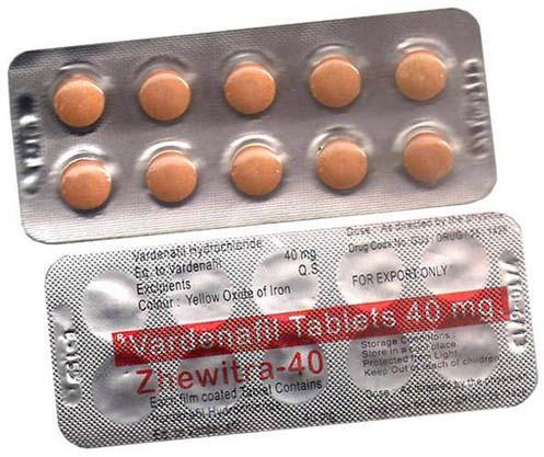 Zhewitra 40 Mg  Vardenafil Tablet
