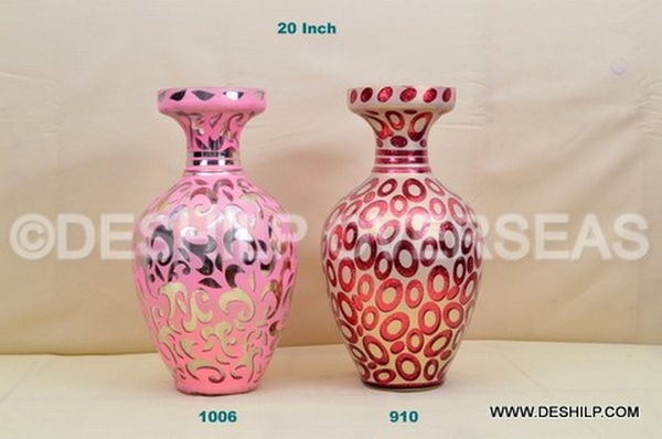 Flower Pots Hand Decorate Manufacturer Exporters From Firozabad