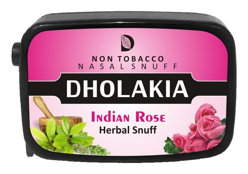 9 gm Dholakia Indian Rose Herbal Snuff