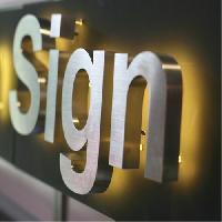 metal letters sign boards